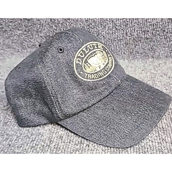 NWOT Duluth Trading Company Baseball Cap Hat Embroidered Logo Strap Denim M/L - Picture 3 of 5